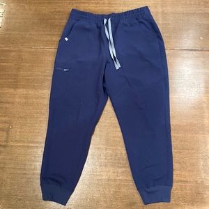 Navy FIGS High-waisted Zamora Jogger Scrub Pants